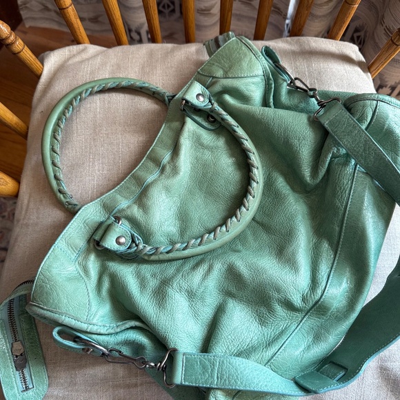 BALENCIAGA S/S 2004 City Bag, Seafoam, Chevre Leather/Pewter HW - Rare, HTF! - Picture 6 of 16